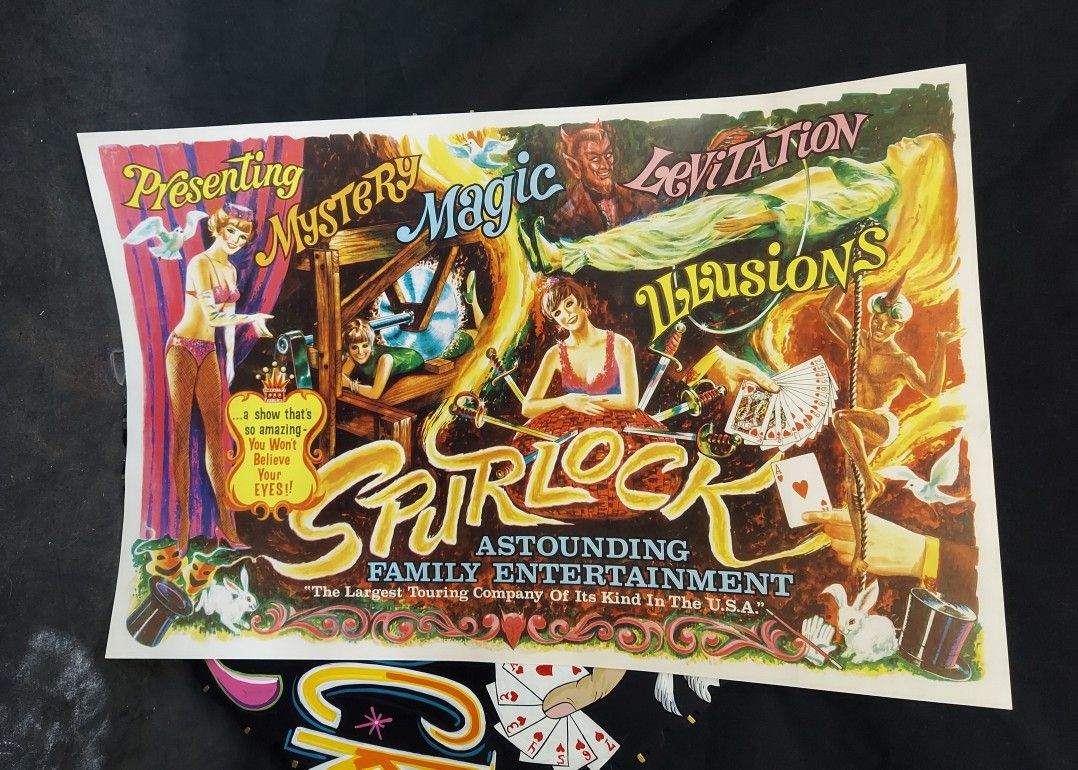 Hand Painted Saw Blade With Poster