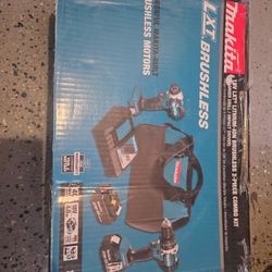 Makita 18V LXT Lithium-lon Brushless Cordless Hammer Drill and Impact Driver Combo Kit (2-Tool) w/ (2) 4Ah Batteries, Bag