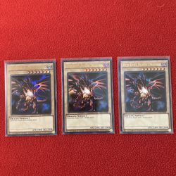 YuGiOh Red Eyes Black Dragon (x3)
