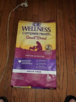 Wellness Complete Health Grain Free Small Breed Deboned Turkey, Chicken Meal & Salmon Meal Recipe Dry Dog Food, 11 lbs.