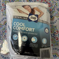 New Sealy Sterling Cool Comfort fitted mattress protector.