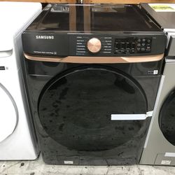 Samsung 5.0 cu. ft. Smart Front Load Washer in Brushed Black