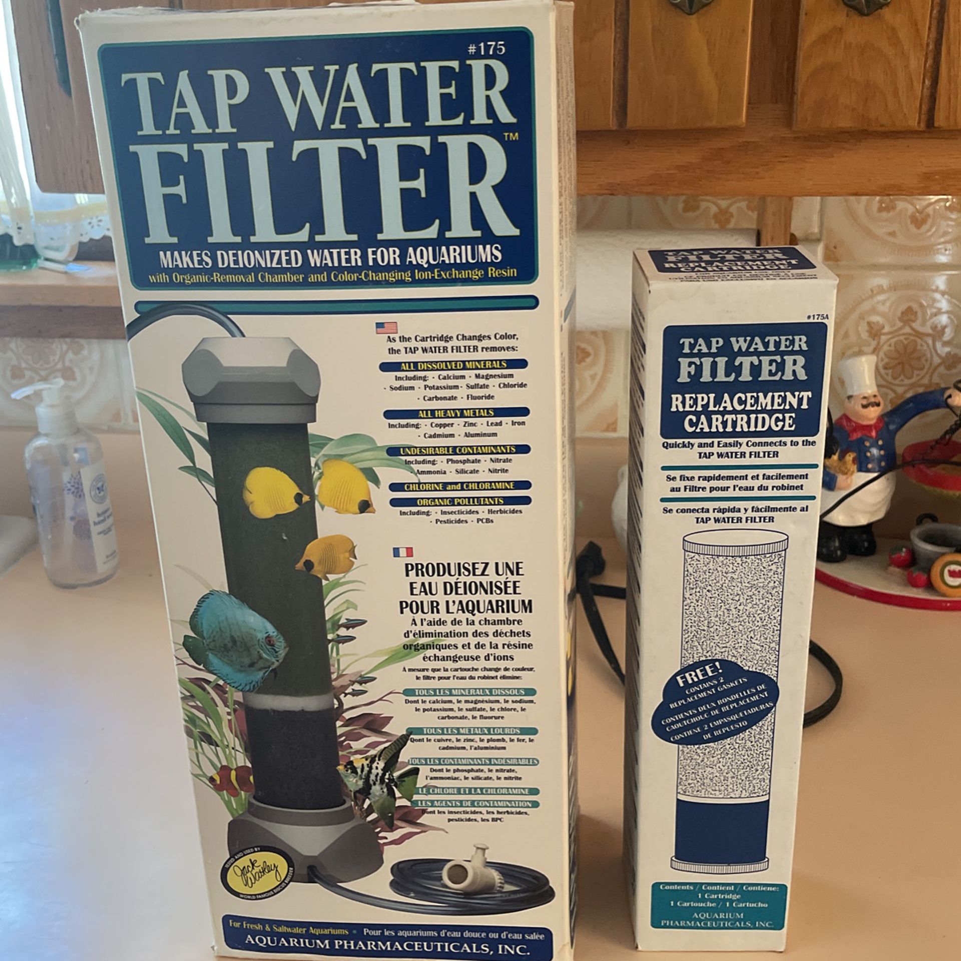 Tap Water Filter With Replacement Cartridge , Still In Box Never Used . For Aquariums .