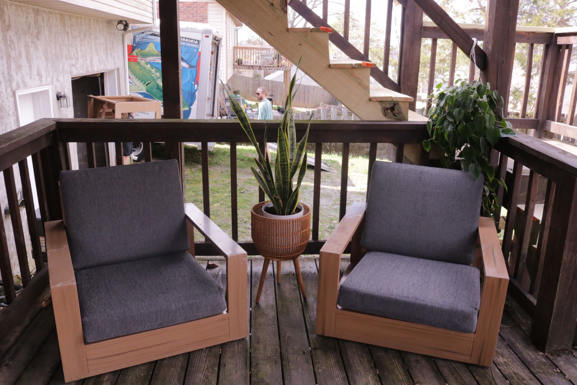 West Elm Outdoor Chair Set