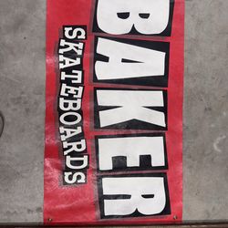 Baker skateboard banner . 21”x36 vintage