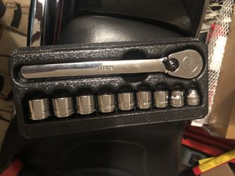 Snap On Low Profile  9 Pc Socket Set 3/8 Drive 