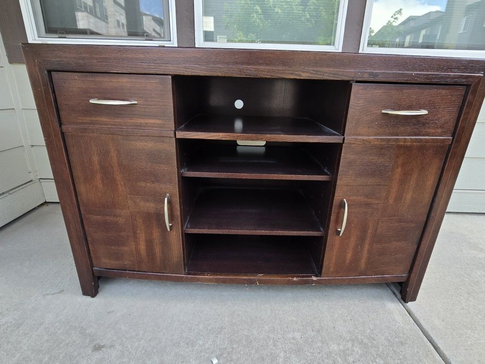 TV Stand Media Console With Multiple Shelves