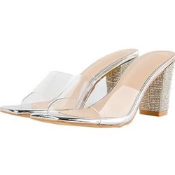 Women's Square Toe Rhinestone