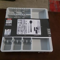 OXO Good Grips Large Expandable Utensil Organizer (Gray)