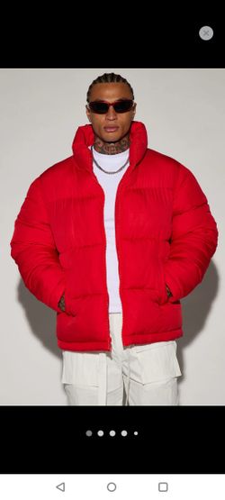 Men Fashion Red Winter jacket