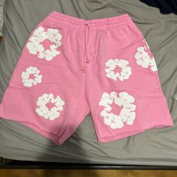 denim Tears Shorts, Pink Collar Away