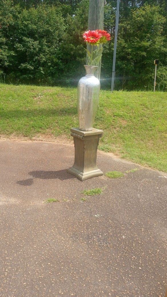 New Designer Silver Terracotta Glaze Floor Vase High Quality Masterpiece