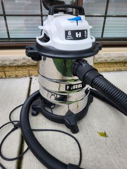 HART 6 Gallon Wet/Dry Shop Vacuum 5 Peak HP VOC608S 3702 w/ Hose & Filter