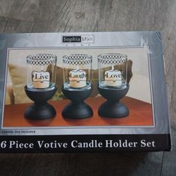 6 Piece Votive Candle Holder Set