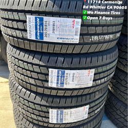 265/70R16 Kumho Crugen New Set of Tires Installed and Balanced Set de Llantas Nuevas Instaladas y Balanceadas