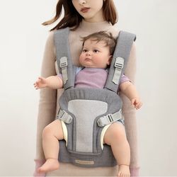 EBRSPN Multifunctional Lightweight Baby Strap Carrier for dad and mom, Waist Stool, Suitable for Breastfeeding, Kangaroo Front Face Strap, Newborn to 