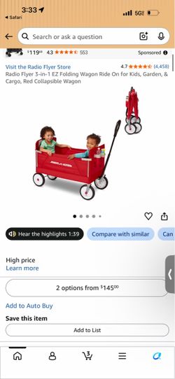 Radio flyer wagon 3in 1