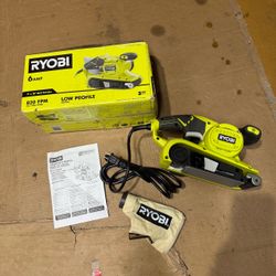 RYOBI 6 Amp Corded 3 in.W x 18 in.L Portable Belt Sander