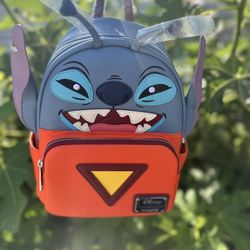  Loungefly Disney Stitch Experiment  626 Faux Leather Mini BackPack