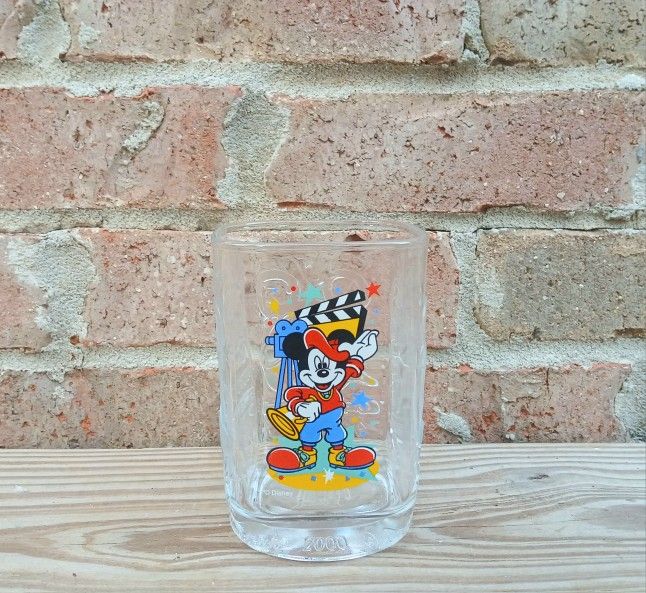 Vintage McDonald's Mickey Mouse Disney Character Disney Studios Glass