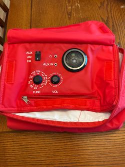 Lunchbox Soft Sided Ice Chest with Radio in the Top