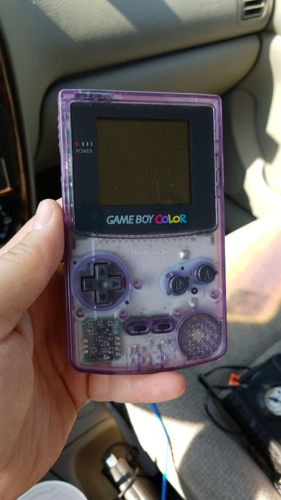 Clear Purple Nintendo Gameboy Color Works Great For Sale In Blue Springs Mo Offerup