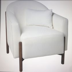 Jenny Upholstered Chair With Wooden Legs 