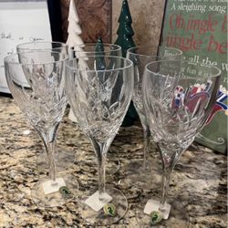 6 Waterford Crystal Glasses