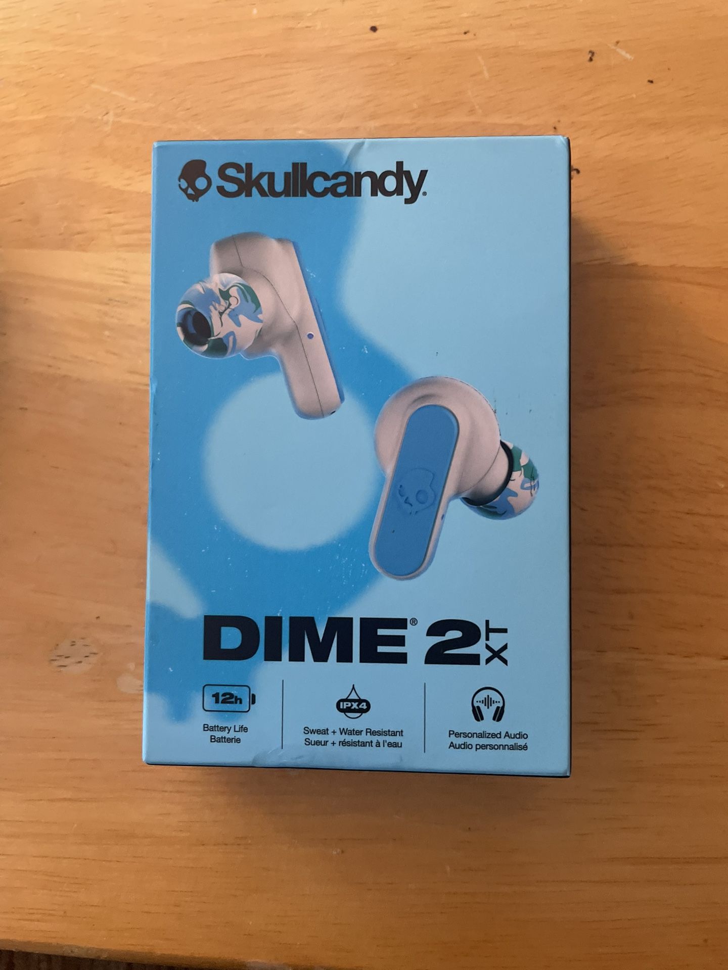 Skull Candy New Unopened Box War Buds White And Blue