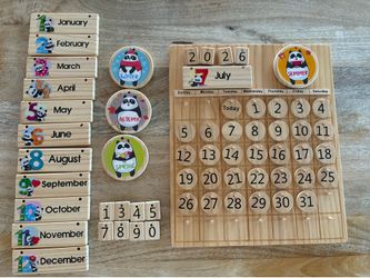 Wooden Montessori Calendar