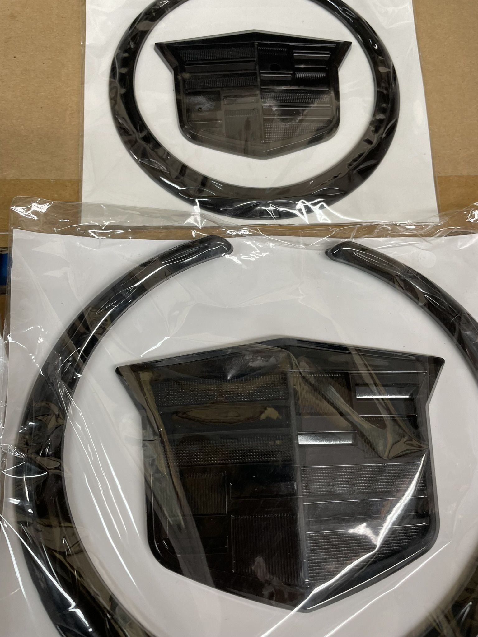 Pair Of Cadillac ABS Emblem 6&4 Inches 
