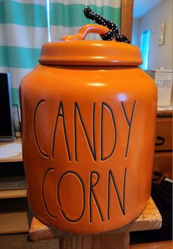 Rae Dunn Large CANDY CORN Canister