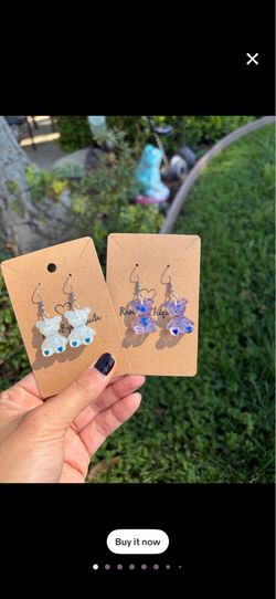 Multiple colors of bear earrings