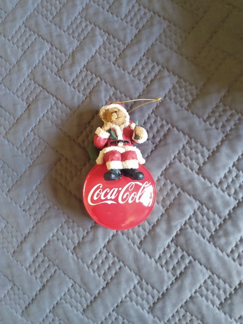 Coca Cola Boyds Bear Ornament