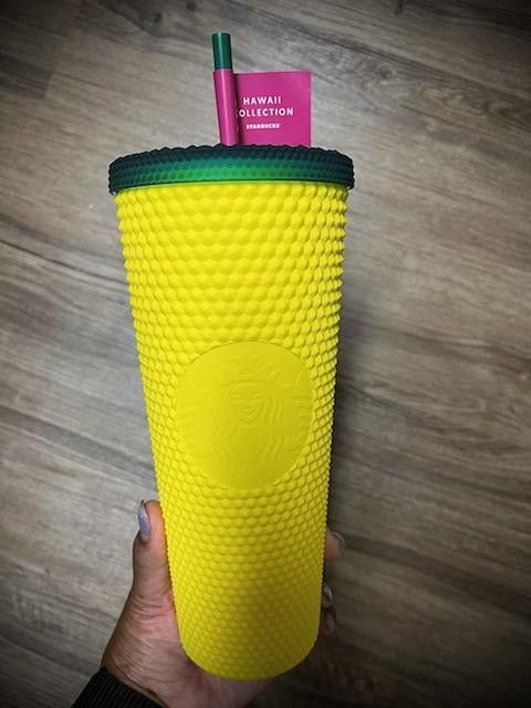 Starbucks Hawaii Exclusive Collection Matte Studded Pineapple 24oz
