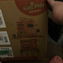 Children Play Kitchen Pink