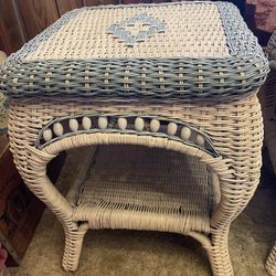 Sturdy Wicker End Tables