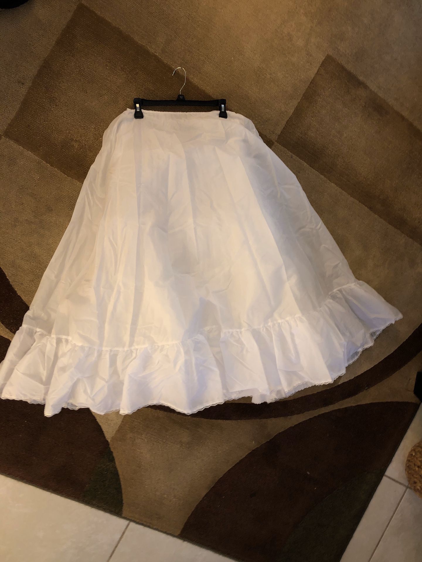 Like New White Bridal Long Petticoat