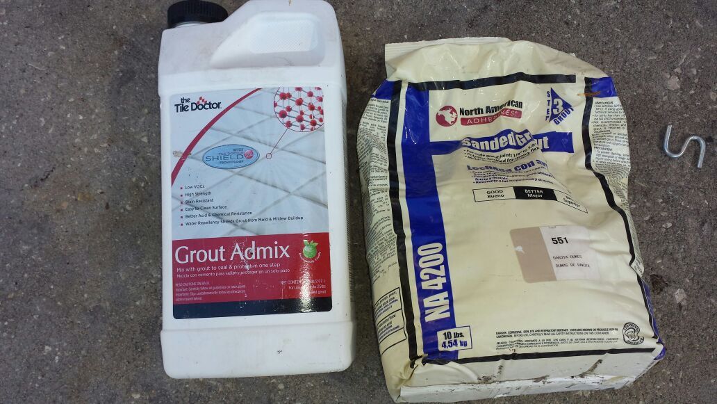 Sanded Grout & Grout Admix