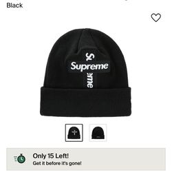 Supreme New Era Cross Box Logo Beanie