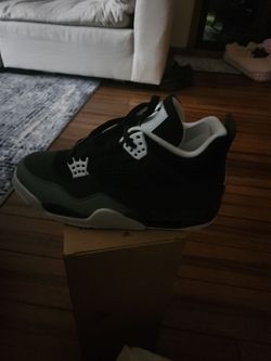 Air Jordan 4 Black and White Sneakers