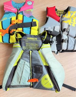Hyperlite Life Jackets Bundle (3) – Adult XS & 2 Youth – USCG Approved