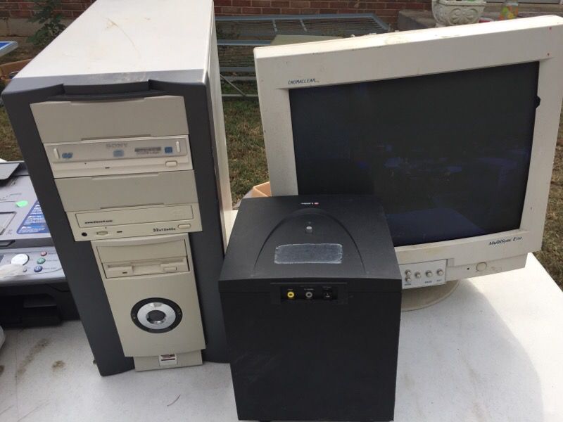 Computer and monitor