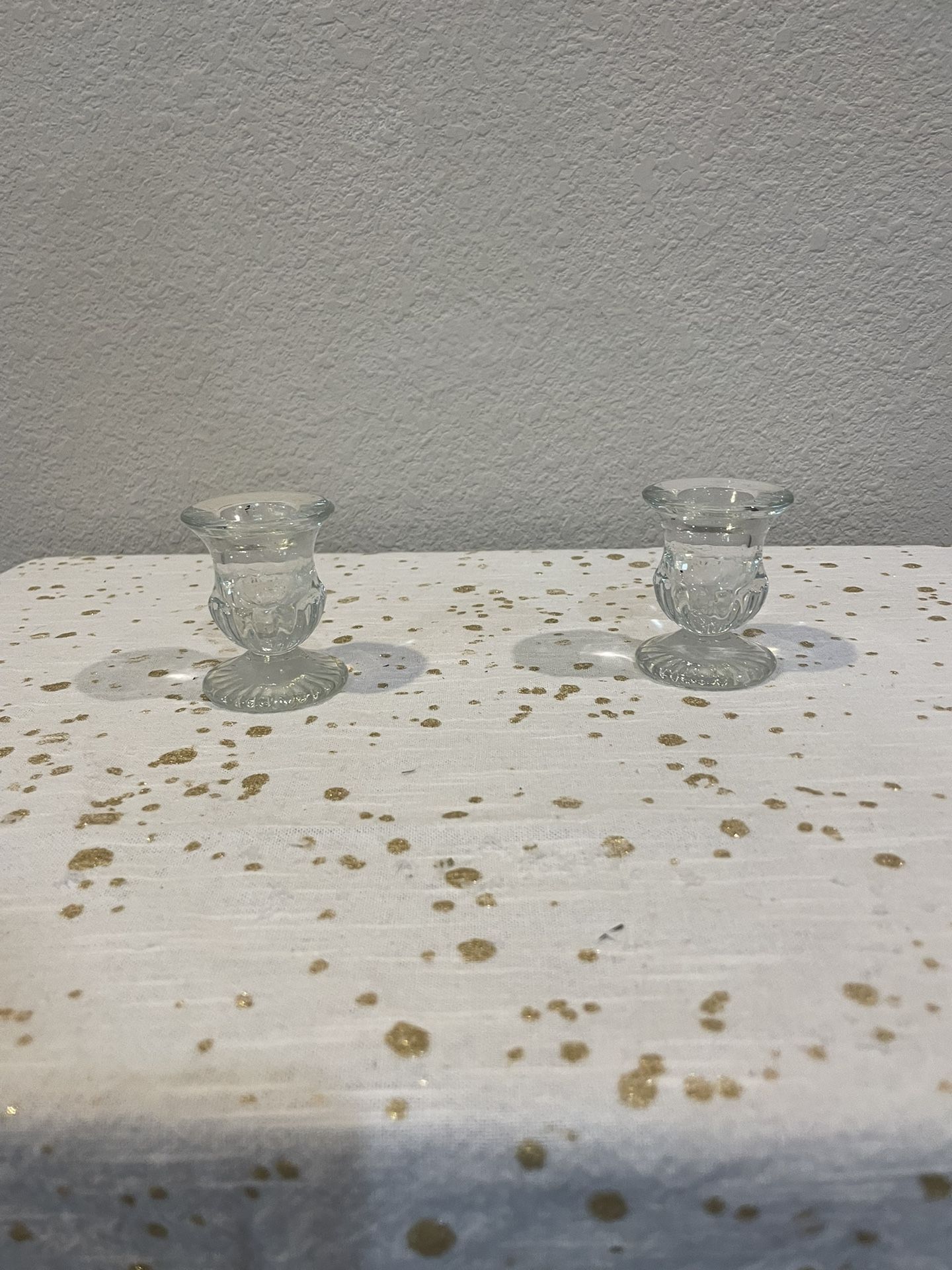 Glass Taper Candle Holders
