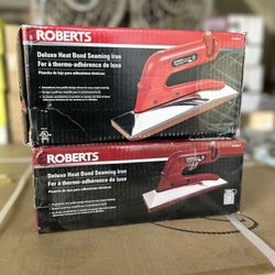 ROBERTS Deluxe Heat Bond Carpet Iron with Non-Stick, Grooved Base