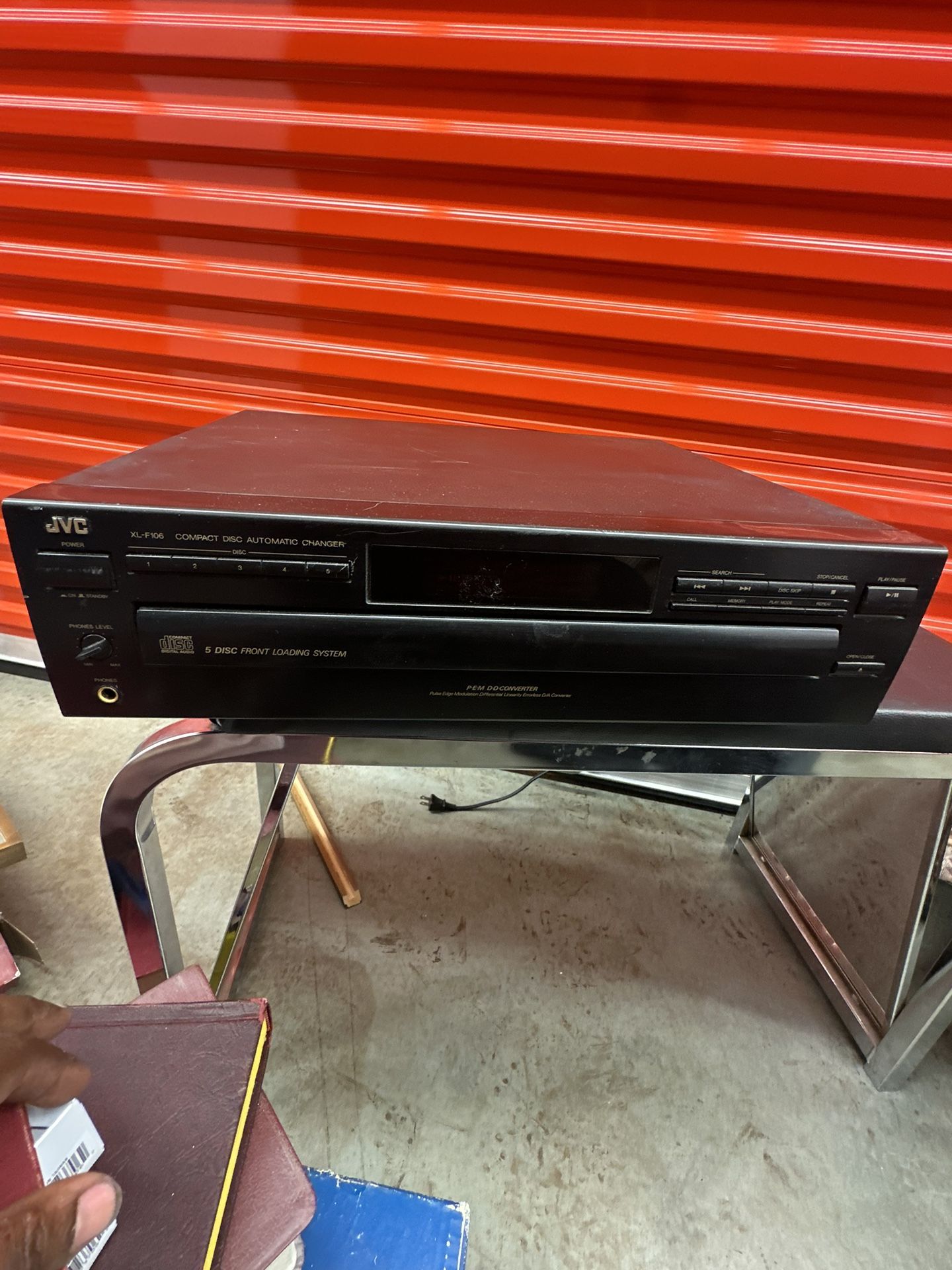 JVC XL-F106BK CD Changer 5 Compact Disc Player HiFi Stereo Vintage Home Audio