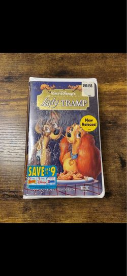 Disney Lady and the Tramp VHS, Sealed