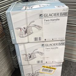 Glacier Bay Bathroom Faucet. In Chrome.