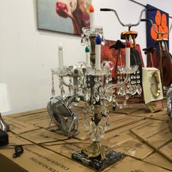 Vintage Crystal lamp 👍 In excellent condition