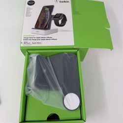 New Belkin PowerHouse Wireless Charging Dock For Apple Watch+iPhone StationStand